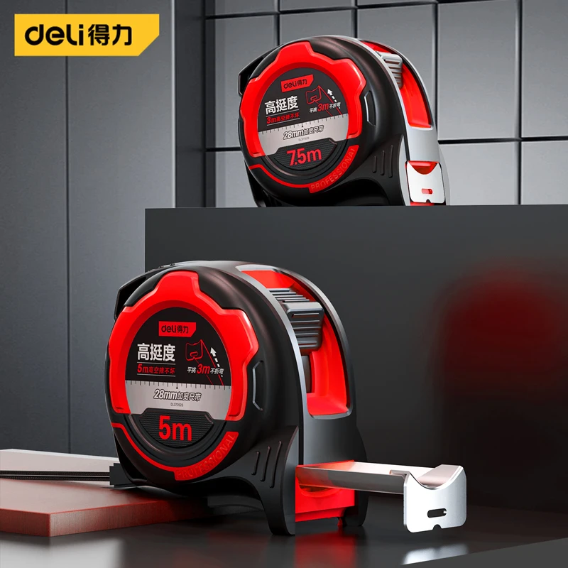 5/7.5M High Stiffness Steel Tape Measure Retractable Tape Measures Multifunctional Woodworking Portable Hand Measuring Tools