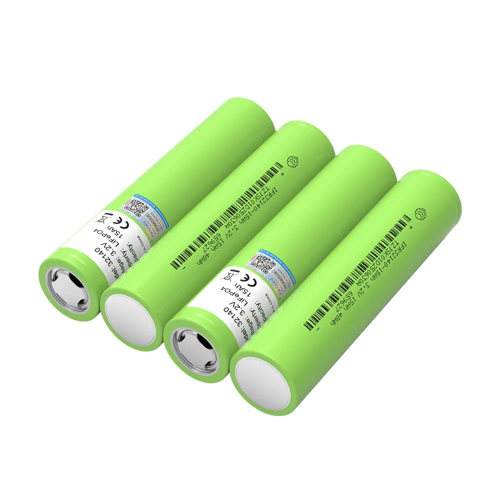 32140 LiFePO4 Battery 3.2V 15Ah Grade A Cell 3C High Power Lithium Iron Phosphate Battery For Electric Vehicle Scooter