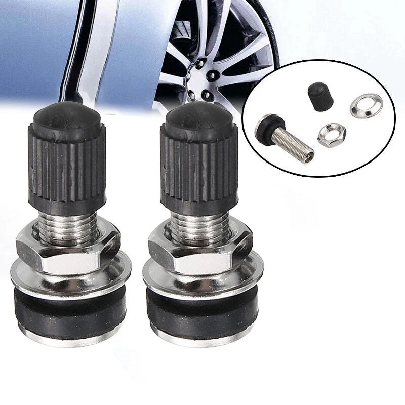 

Quality Useful Valve Gas Nozzle Tyre Vacuum Tire Vehicle 2pcs/set Accessories Bolt In Stem Compressed Copper Valve