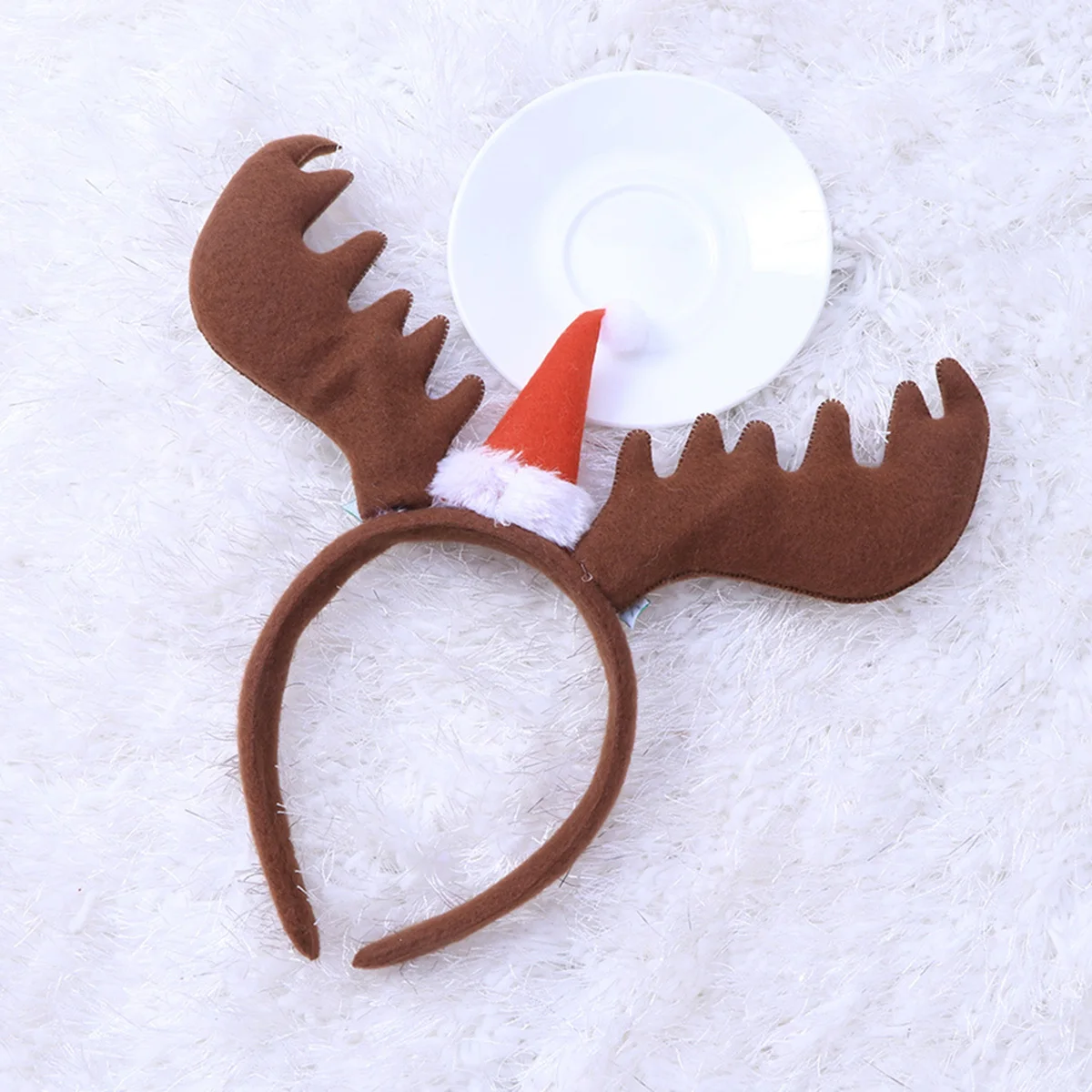 

Brown Christmas Hair Band Antler Design Comfortable Headwear for Holiday Party Costume Events Festive Accessories Gift Idea