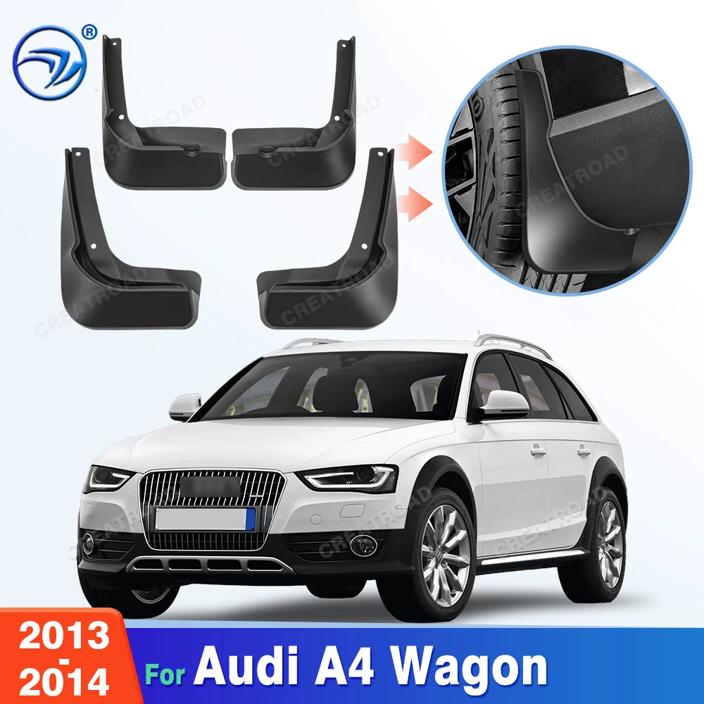 For Audi A4 Wagon 2013-2014 Fender Mudflaps Splash Guards Mudguards Mud Flaps Car Accessories