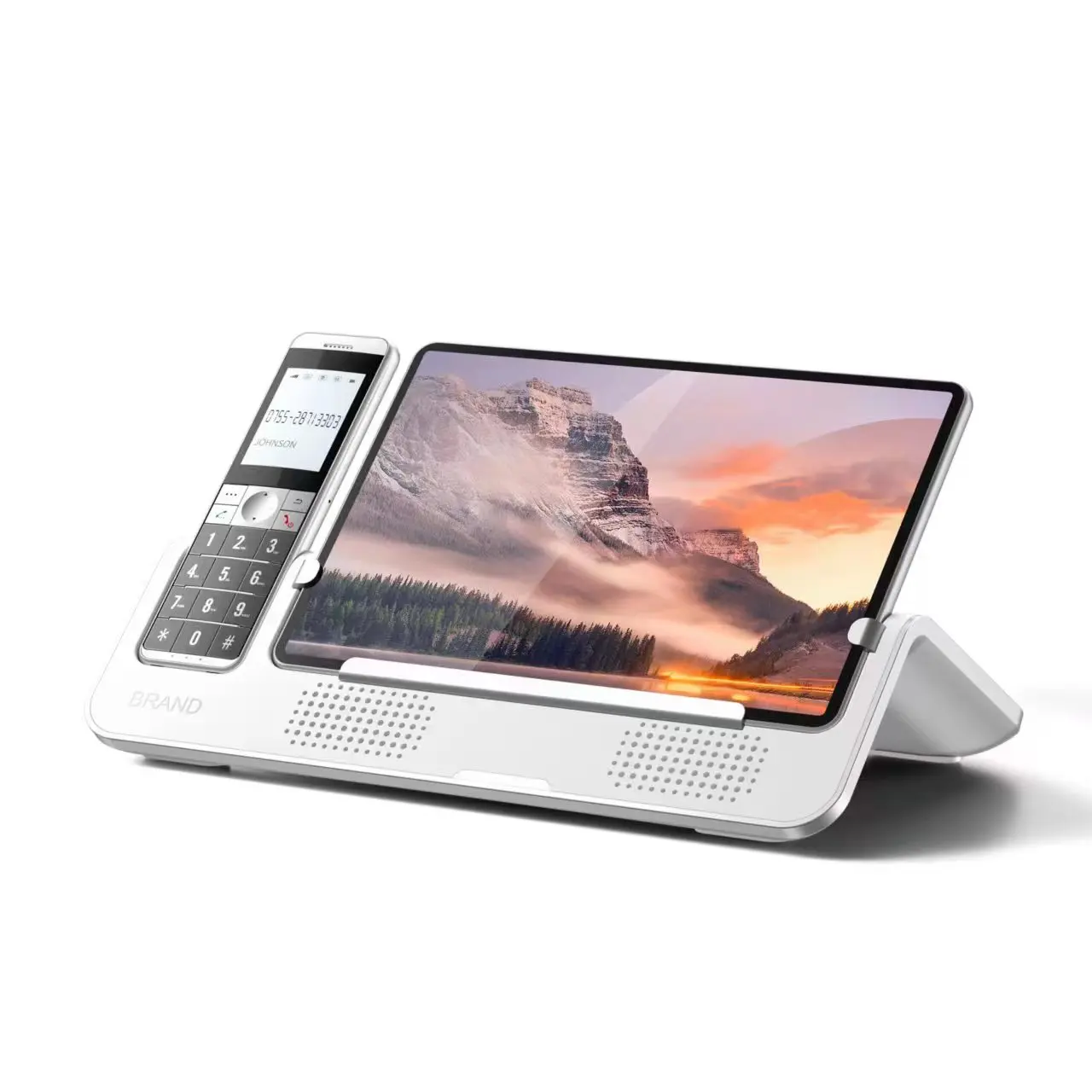 4G LTE Android Home Phone Wireless Handset with SIM     Long Range Cordless Home Telephone Base