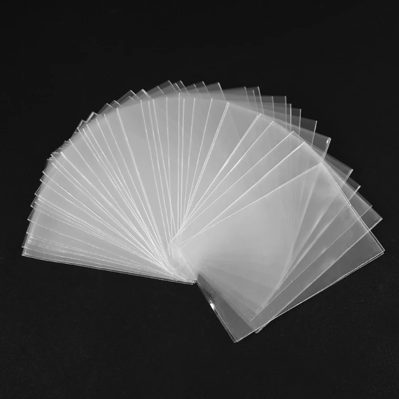 100pcs/lot Inner Sleeve Protectors Perfect Size for Football Card, Sports Cards, MTG, Yugioh 594A