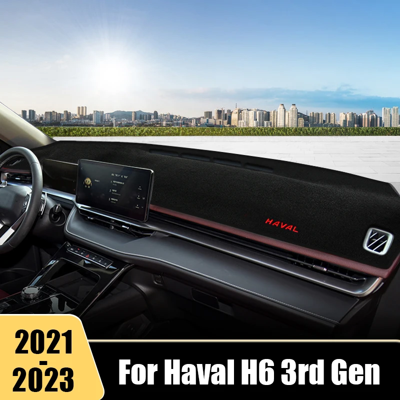 

For Haval H6 3rd Gen 2021 2022 2023 Car Dashboard Cover Avoid Light Mat Anti-UV Non-Slip Pad Instrument Panel Carpet Accessories