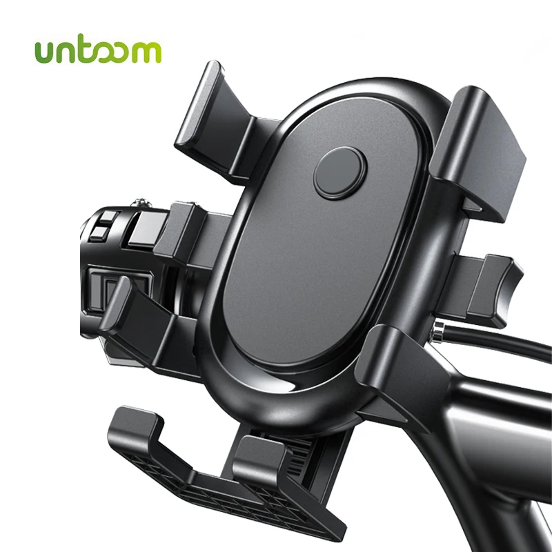 Untoom Bike Phone Holder Stand Bicycle Mobile Phone Holder Mount Universal Scooter Motorcycle Handlebar Cellphone Bracket Clip