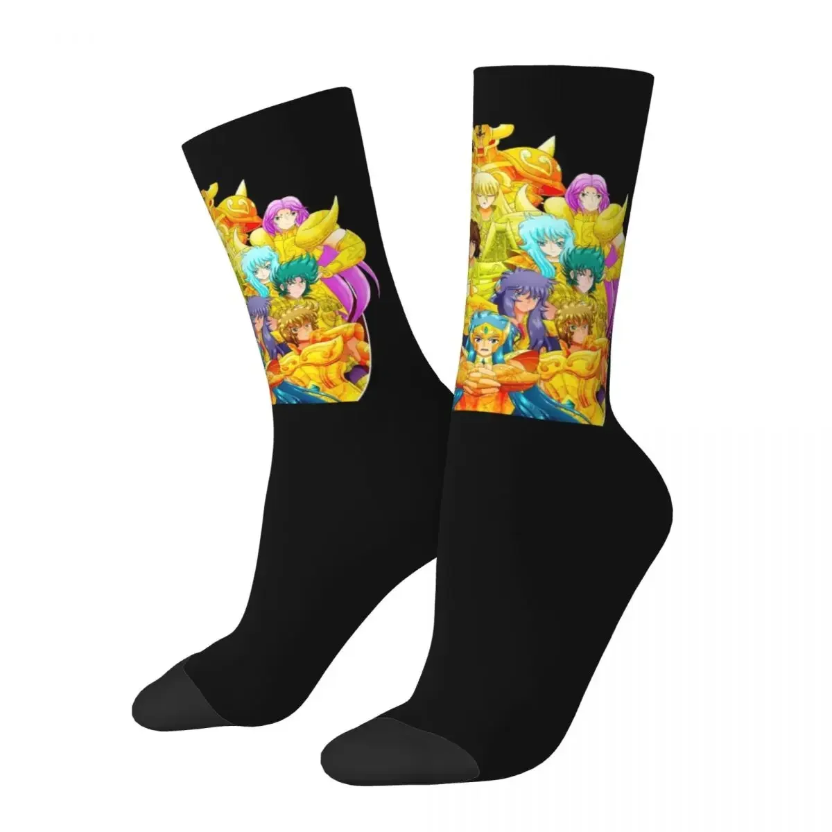 The Seiya Knights Merch Socks Harajuku Sweat Absorbing Stockings All Season Long Socks Accessories for Man's Woman's Gifts