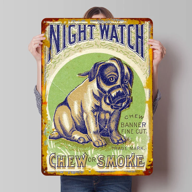 

Night Watch in Color Poster Customized Wall Art Vintage Metal Signs Retro Tin Plaque for Man Cave Decoration Garage House Decor