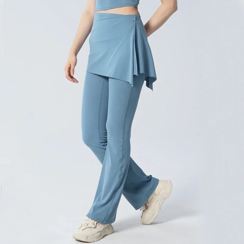 Women High Waist Yoga Pants Solid Color Buttery Soft Gym Flared Trousers Super Stretch Buttery Soft Workout Pants Sportswear