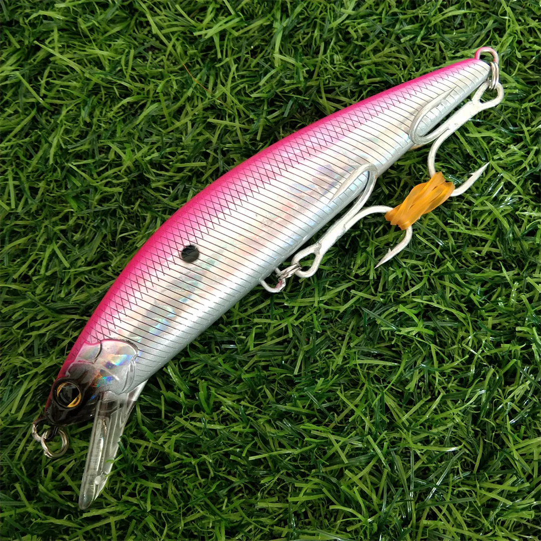 1pc 14cm 80g  Fishing Lure Sinking Minnow Hard Lure Pesca Strong Treble Hooks Wobbler Jerkbait Swimbait Bait