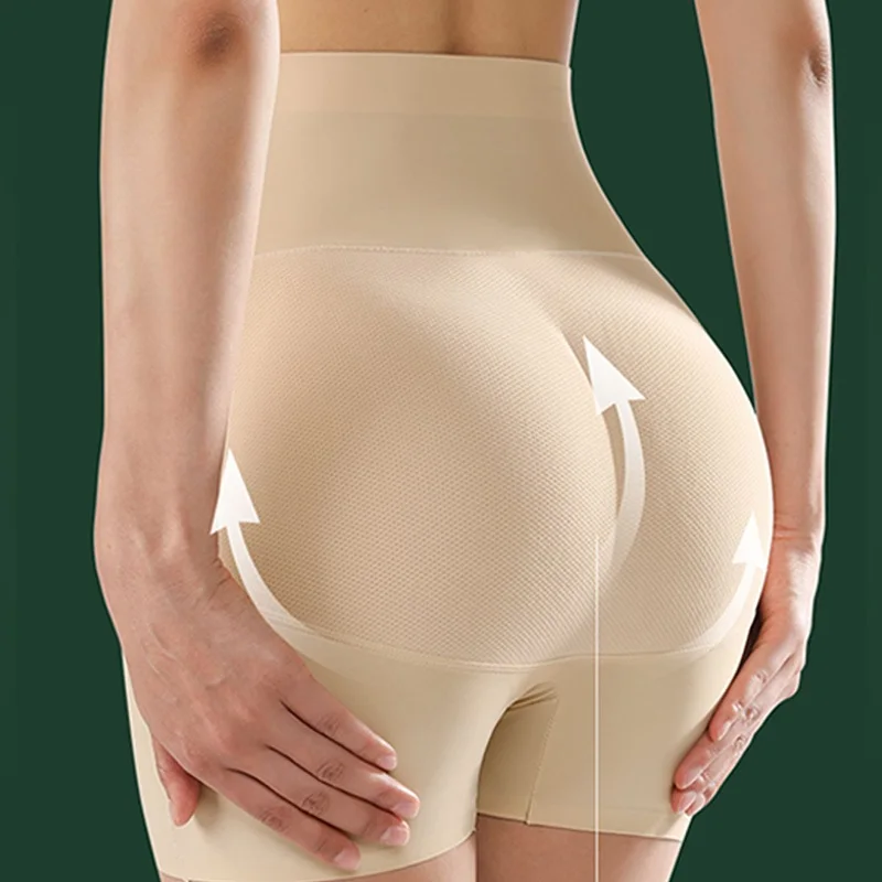 High Waist Safety Pants Women's Seamless Tummy Control Butt Lifting Bottomless Shorts Summer Breathable Underwear Shorts