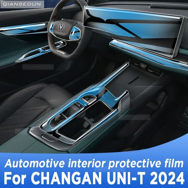 

For CHANGAN UNI-T 2024 unit Gearbox Panel Navigation Screen Automotive Interior TPU Protective Film Anti-Scratch Accessorie