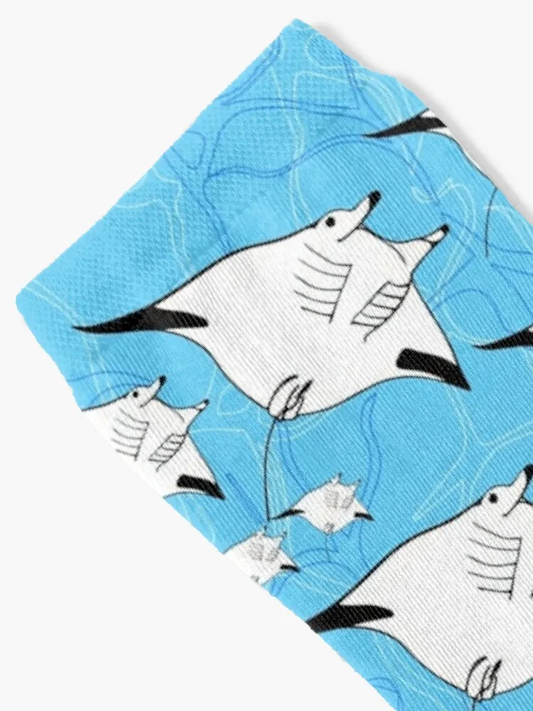 Manta Ray Pattern Socks Non-slip essential cycling hiphop Luxury Woman Socks Men's