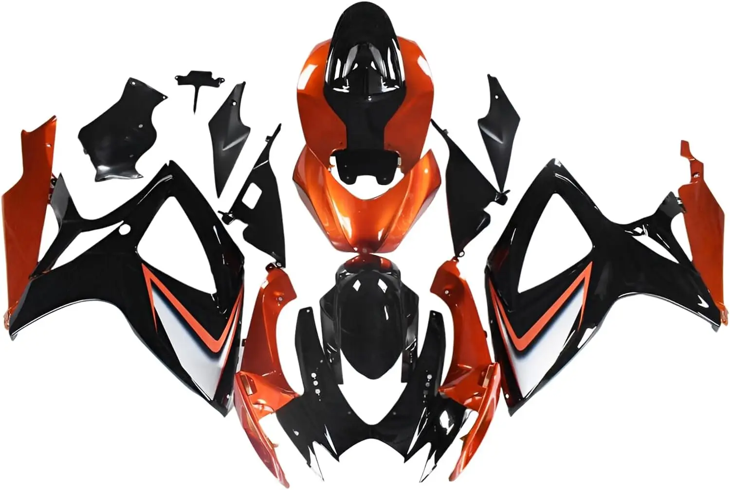 

Orange Silver Black Injection Fairings ABS Plastic Fit for Suzuki GSXR 600 750 06 07 GSXR600 GSXR750 2006 2007 K6 Fairing Motorc