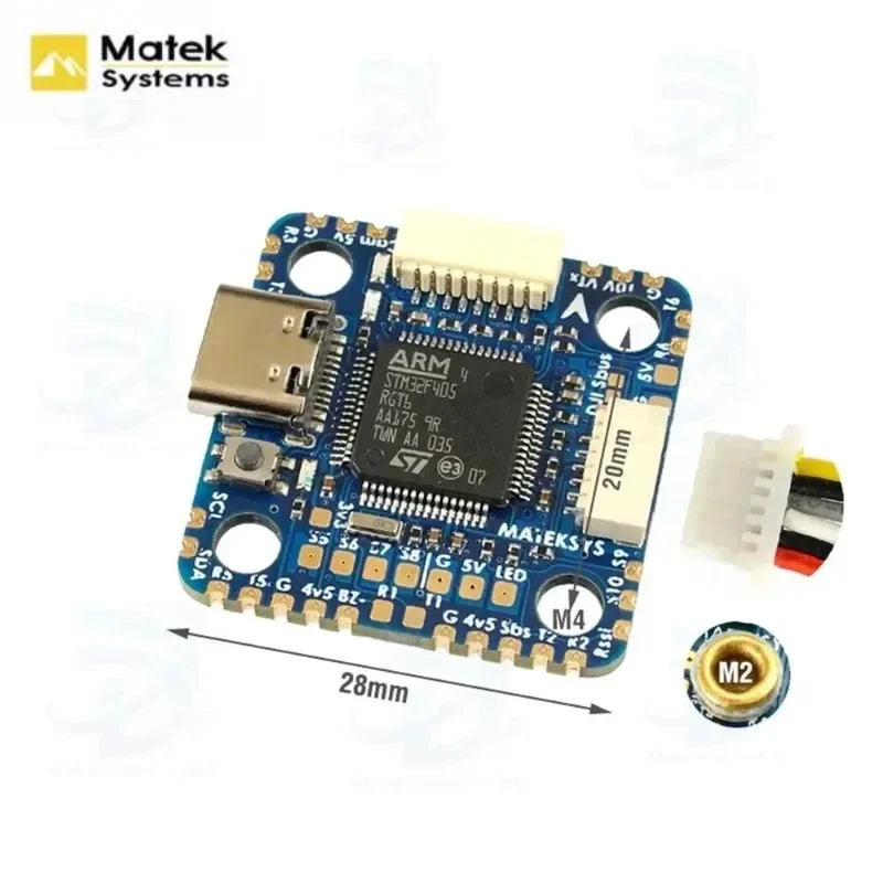 BoMaSOriginal MATEKSYS MATEK F405-MINITE Flight Control ICM42605 STM32F405RGT6 Flight Controller Compared With F722-miniSE(EOL)