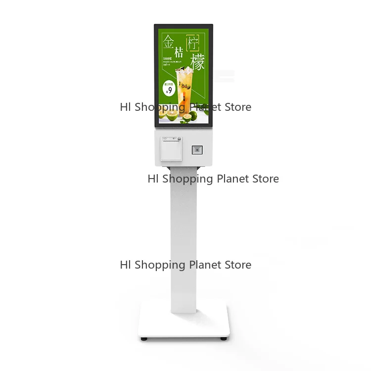 Freestanding 21.5/24/27/32 Inch Subway Touchscreen Queue Management Equipment Self Service Kiosk Ticket Machine