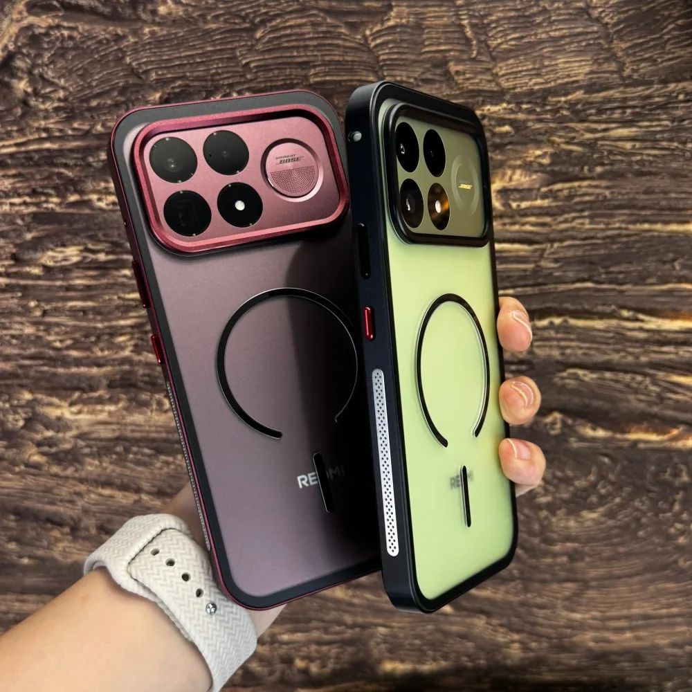 Etui do Xiaomi POCO F9 Ultra, twarda metalowa ramka, magnetyczna, matowa osłona ochronna z PC, etui na telefon Xiaomi POCO F9 Pro.