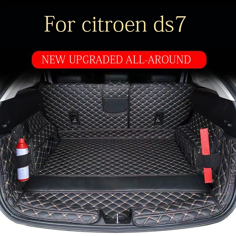 Tappetino in Pelle per Bagagliaio Auto, Rivestimento per Citroen DS7 2018 2019 2020, Accessori Interni per Crossback