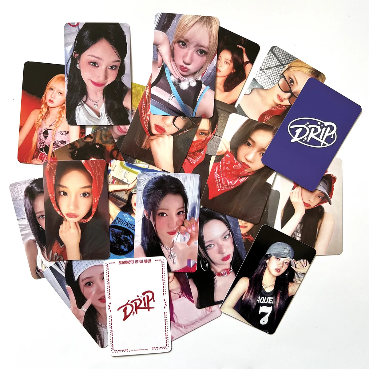 7Pcs/Set BABYMONSTER Idol New Album DRIP Lomo Cards HARAM AHYEON RORA ASA RUKA CHIQUITA PHARITA HD Printd Photocards Fans Gifts