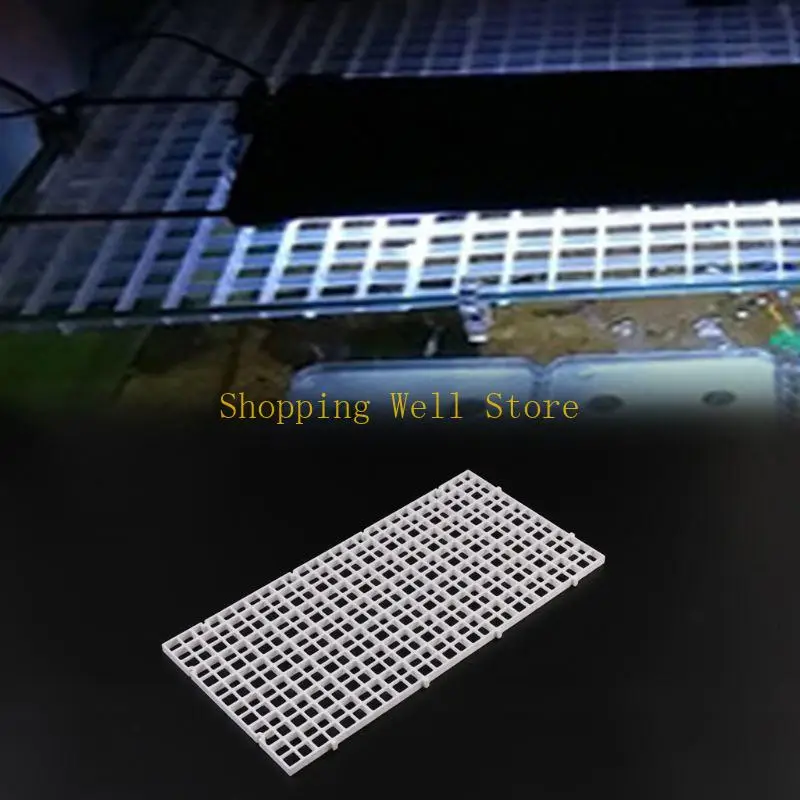 KX4B Aquarium Divider Plasticグリッドプレートフィルターボトムトレイ分離ボードパーティション