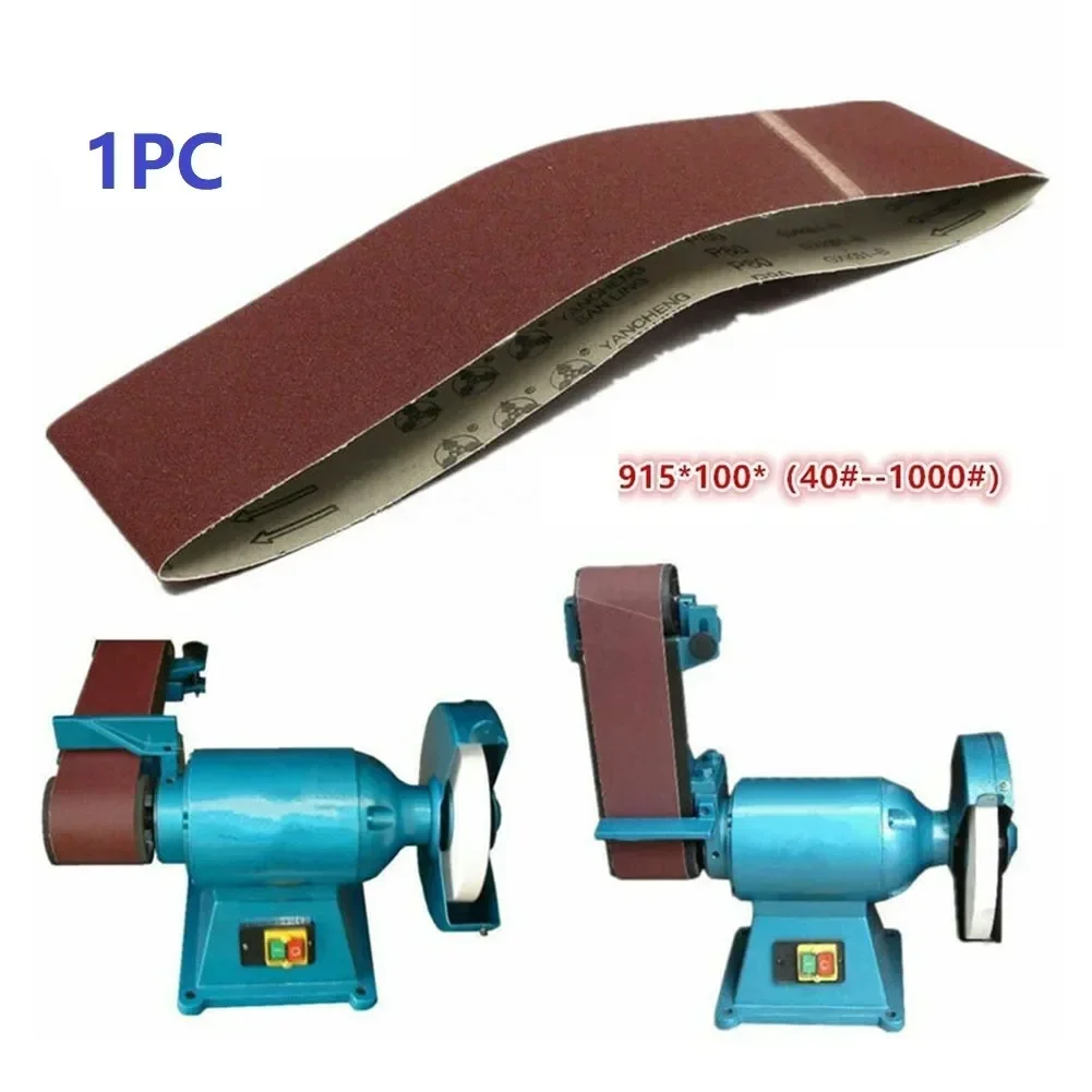 1 Pc Sanding Belts 100 X 915mm DURABLE 4'' X 36'' Cloth Belt Sanders 40-1000 Grit For Grinding And Polishing Of Plywood