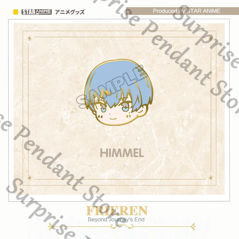 Frieren: Beyond Journey's End Anime ambitus زملاء Fern Himmel Stark شارة معدنية عالية المظهر