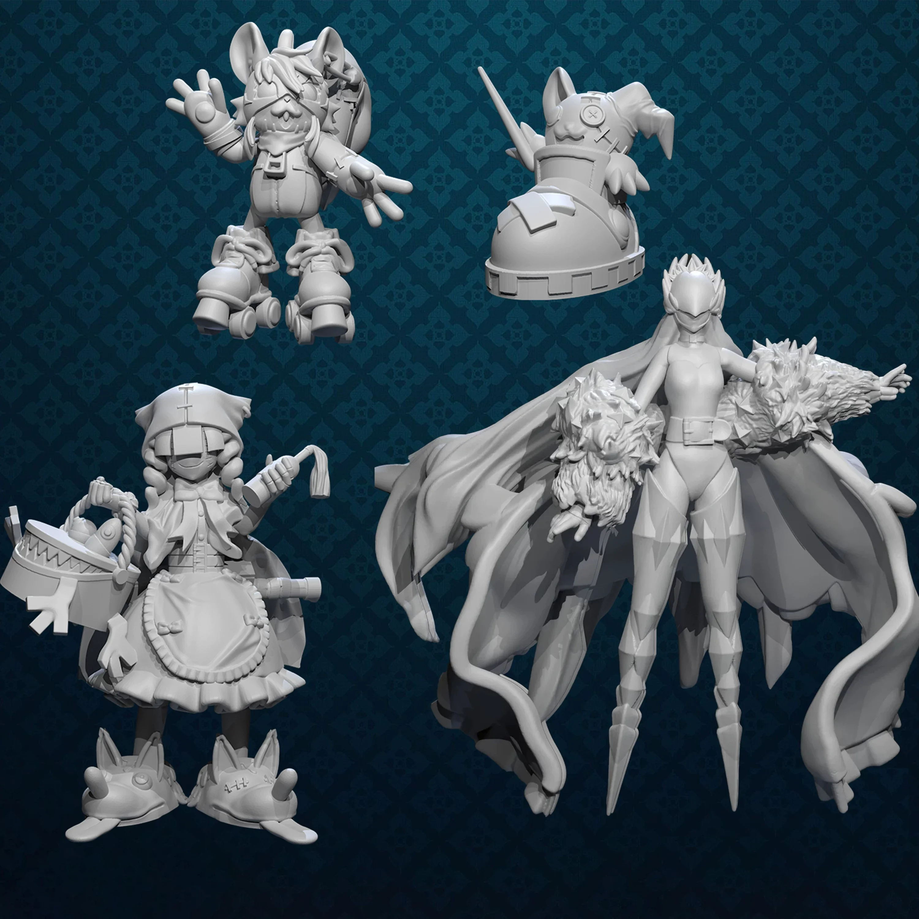 

Model Customization 15cm Shoemon ShoeShoemon Chaperomon Cendrillmon Model Toys Digimon Adventure Gk Customize 3D printing model