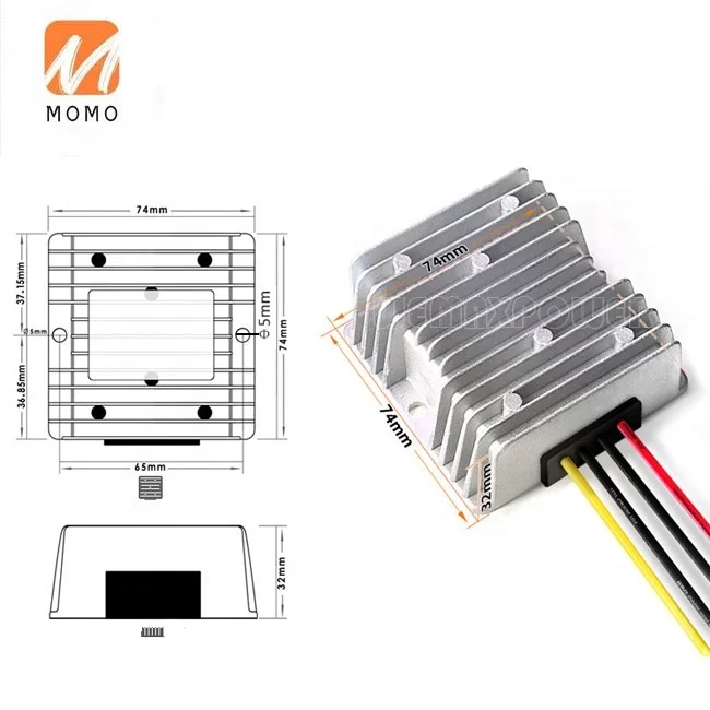 For truck bus motor LED light car buck module 20A 240W dc dc 24v to 12v step down converter