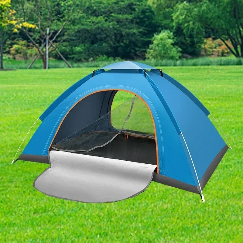 New Automatic Tent Outdoor Camping Folding Automatic Tent 3-4 People Beach Easy Speed Open Double