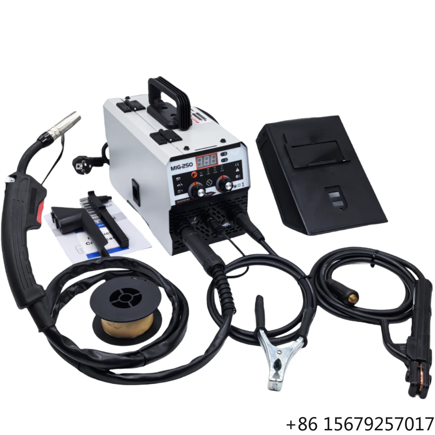 Portable 3-in-1 MIG/TIG/MMA 220V Gasless Welding Machine with 0.8mm Solid Wire for Stainless Steel New Condition