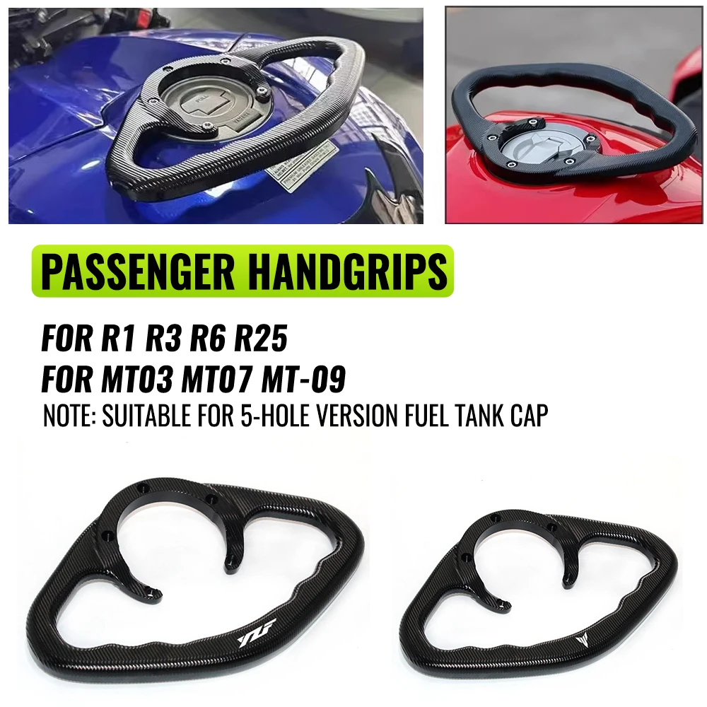 

For YAMAHA MT MT-03 MT-07 MT-09 MT-10 MT-15 MT-25 Motorcycle CNC Passenger Hand Grip Tank Grab Bar Handles Armrest