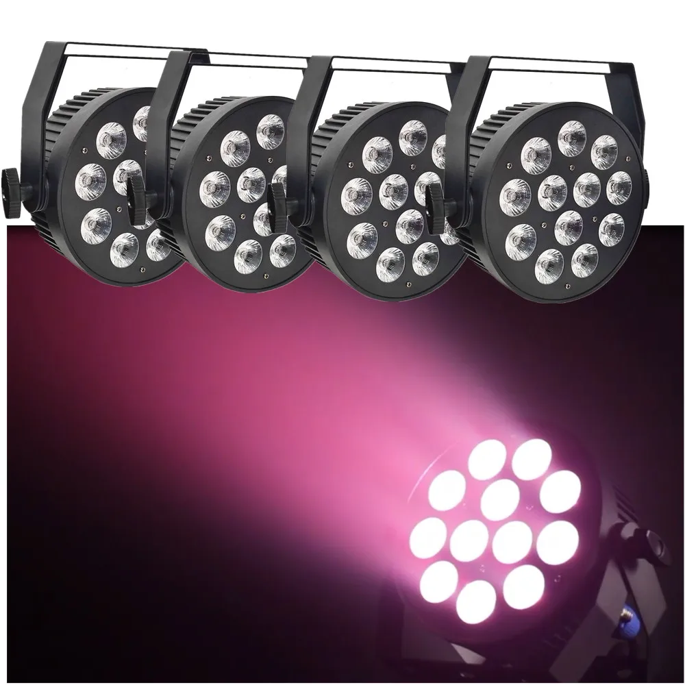 DJ LED Flat Par Light Wedding Slim indoor dmx par can light Par 64 Remote control Disco par