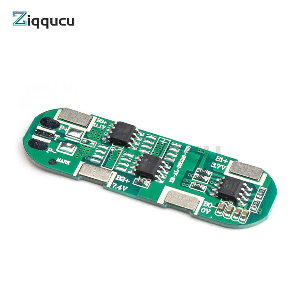 BMS 3S 5A 11.1V 12.6V 18650 Li-ion Lithium Battery Protection Board with the Same Port For Power Bank/Electric