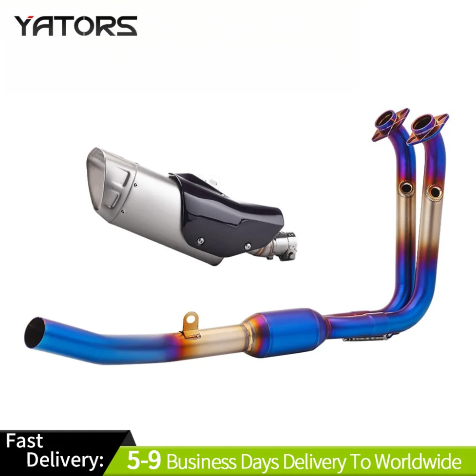 

Slip For CF-MOTO 450SR 2022-24 450NK Blue Exhaust Full System Header Front Pipe Exhaust Systems Exhausts Pipes