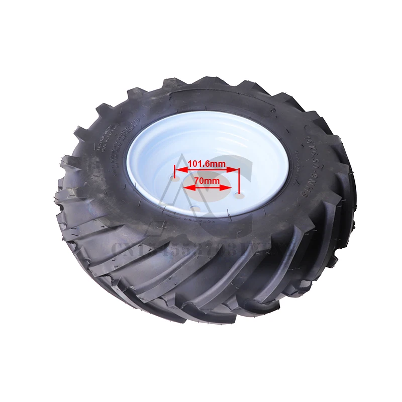 8 inch 16x6.50-8 tires with golf wheels, suitable for garden carts, lawn mowers, tractors, wheelbarrows, wheelbarrows, etc.