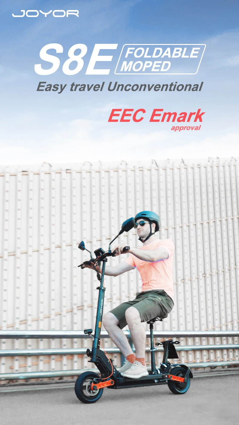 JOYOR S8E Elektroroller 48V 26AH Akku Erwachsenen E-Scooter 10 Zoll Reifen Vorder- & Hinterrad-Scheibenbremse – Detail 1