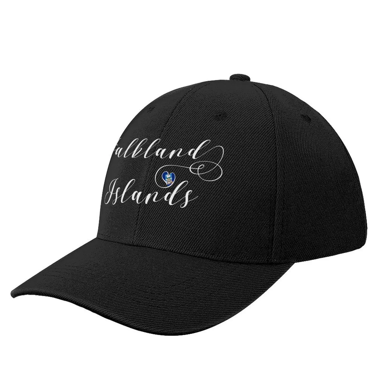 Heart Falkland Islands Flag, Falkland Isles Baseball Cap custom Hat Golf Hat Man Snapback Cap Baseball For Men Women's