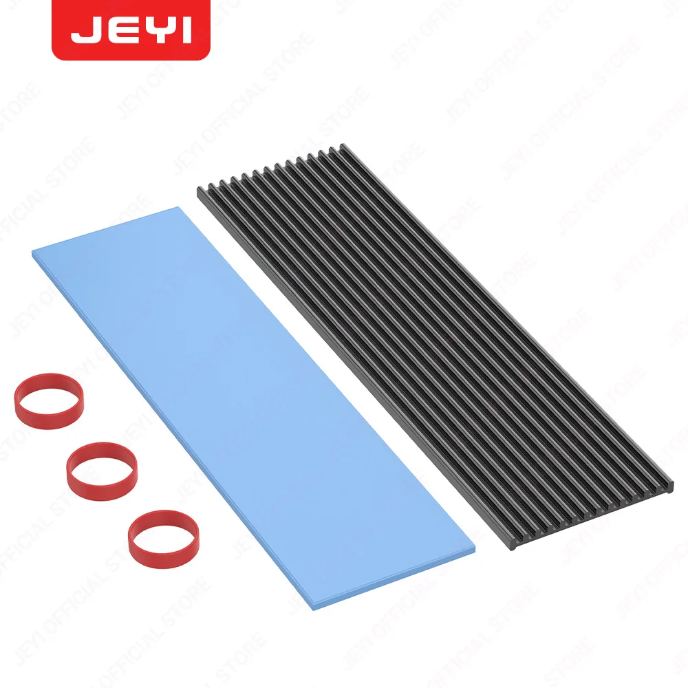 JEYI koperen M.2 koellichaam met nano-thermische pads, NVMe NGFF puur koperen SSD-koeler Solid State Disk-radiator voor laptop-desktop
