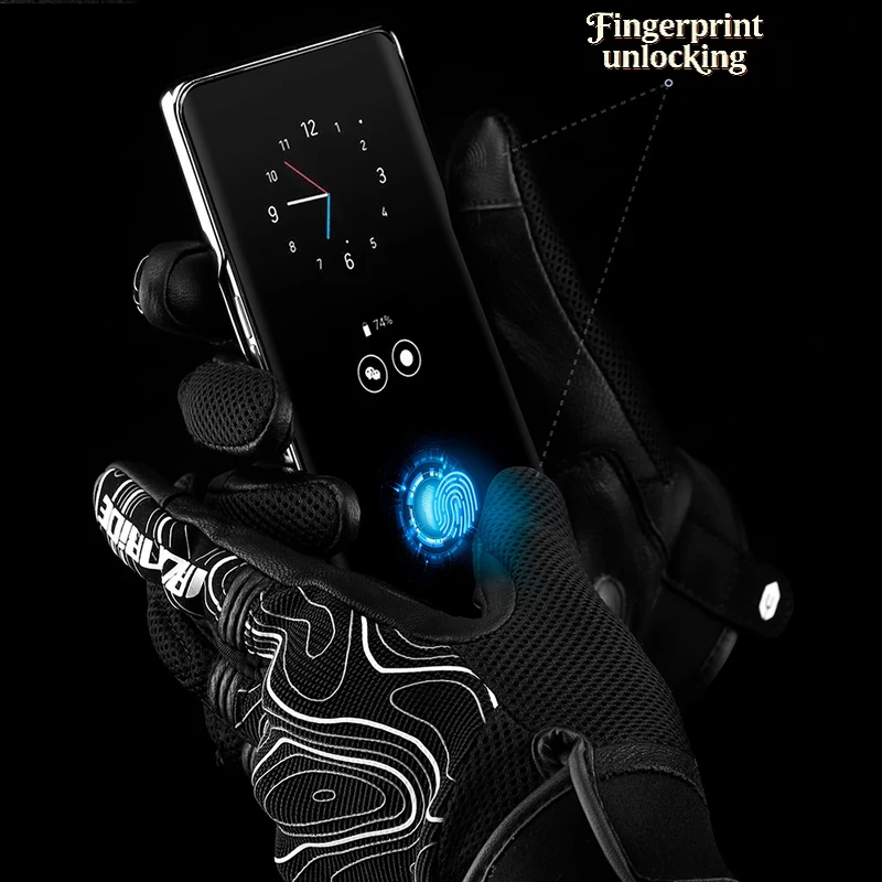 Premium Sheepskin Motorbike Gloves Wear-resistant Breathable Protective Summer Motorcycle Riding Glove For Street Scooter Items