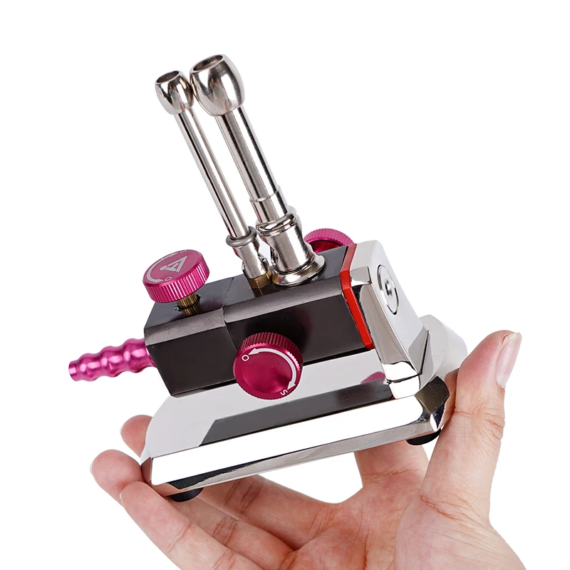 Dental Micro Gas Light Bunsen Burner Adjustable Rotatable Double/ Single Tube Gas Propane Light Dentistry Lab Heating Tools
