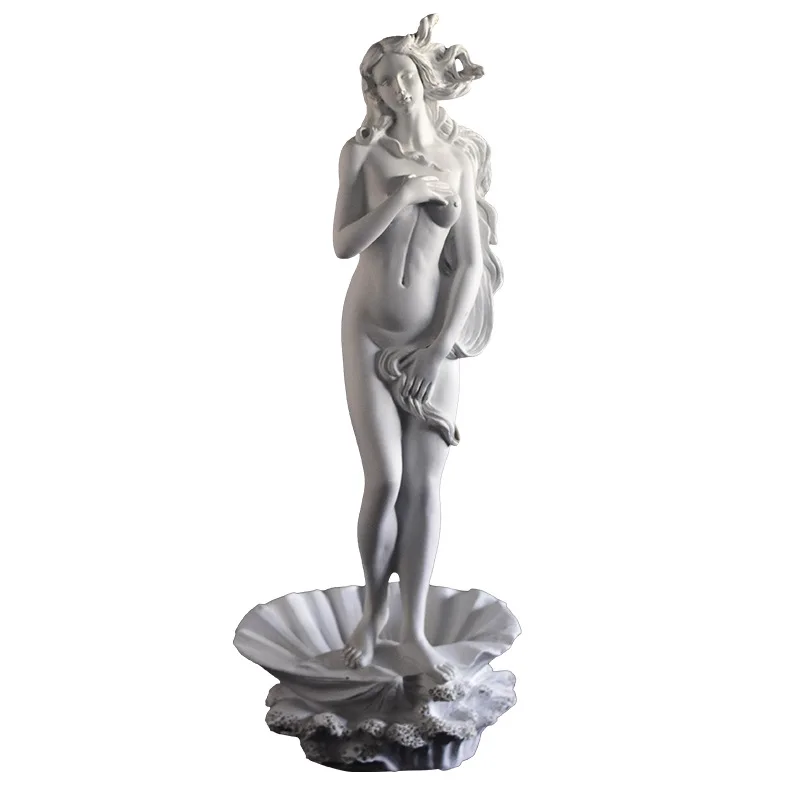 

Classical Greek Goddess Statues - Small Artistic Figurines, Venus Sculptures for Office Bookcases and Living Room Decor