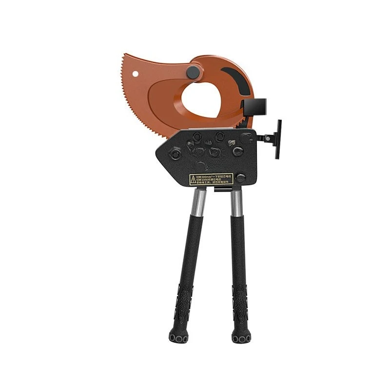 

Cable scissors, ratchet gear cable scissors