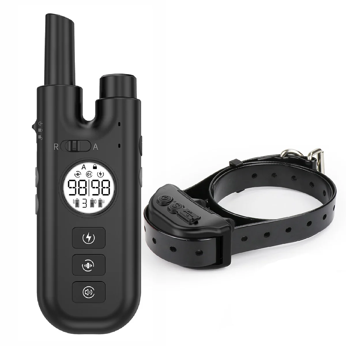

Dog Training Collar with Remote 2620ft IPX7 Waterproof Rechargeable Dog Collar for Small, Medium, Large Dogs for Dogs 15-100lbs