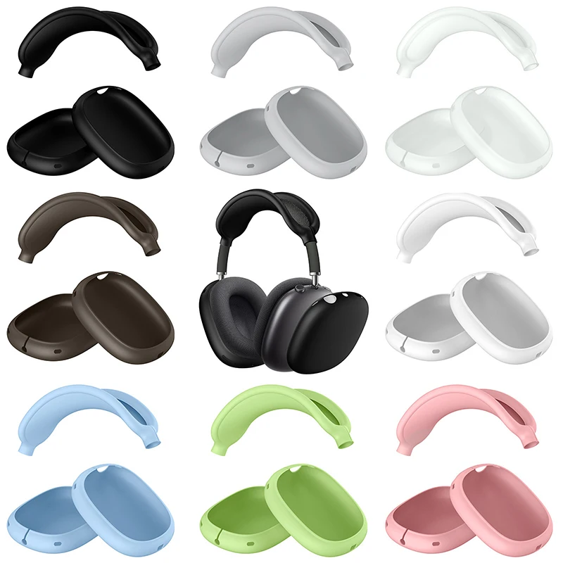 حافظة واقية من السيليكون لسماعات Airpods Max ، حافظة سماعات الرأس ، حماية الغبار والخدش ، سماعة الأذن ، رياضة الجري ، ملحقات التخييم