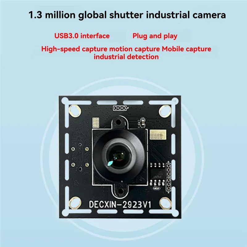 【UITRIJVING】USB3.0 Global Shutter Camera 1.3MP 8Mm Industriële Camera Module 400 Frames Driver-Gratis Voor WINXP/7 8 10 LINUX Android