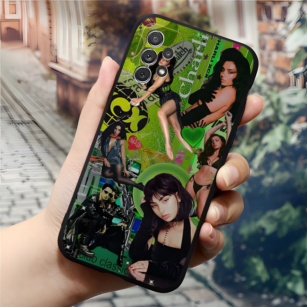 Singer Charli XCX BRAT Phone Case for Samsung Galaxy S24 S23 S22 S20 S21 Ultra Fe Plus M54 A34 A54 A24 A52 A53 Coque