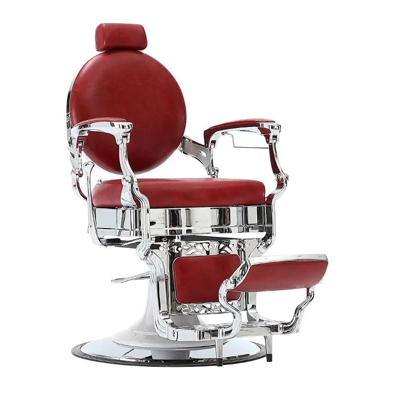 

Barber Chair Retro Hair Chair Can Lift Down Oil Head Chair Beauty