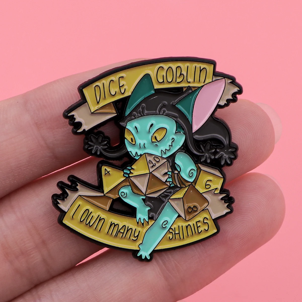 Game Quotes Enamel Pin DICE Brooch Pines Collar Lapel Pins Badge on Backpack Clothing Accessories Fashion Jewelry Friends Gifts