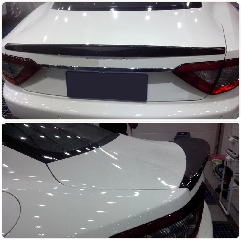 Rear Trunk Spoiler Wing for Maserati GT GranTurismo Coupe 2D Flat Trunk 2008-2010 Rear Spoiler Carbon Fiber / FRP