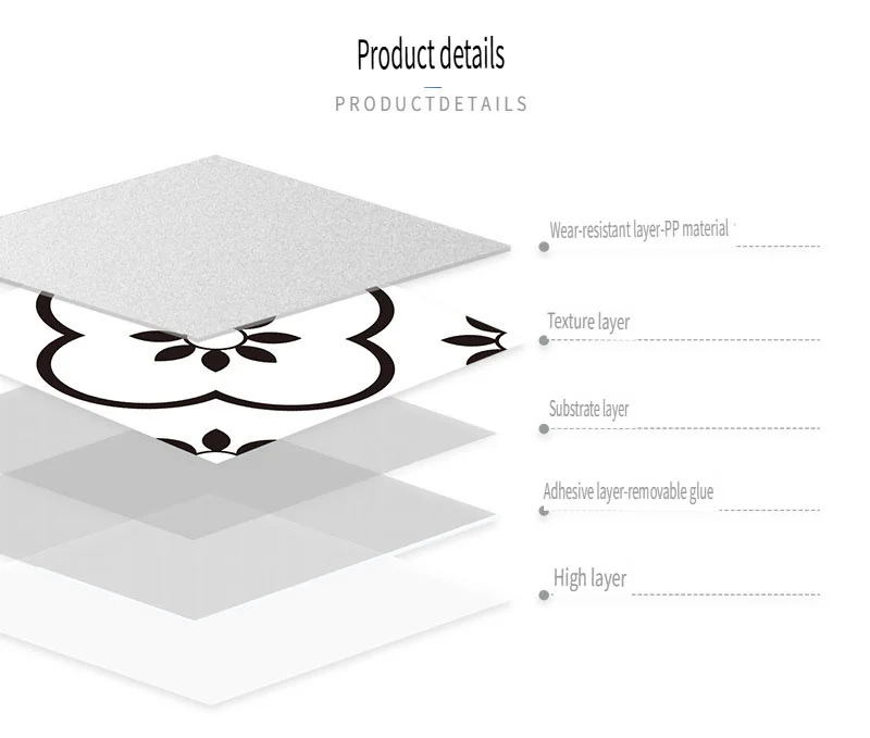 12 قطعة من طبقة لاصقة الحائط ذات السطح الأزرق والرمادي غير اللامع للبلاط/الأرض في أرضية المطبخ باكسبلاش ورق حائط فني من مادة PVC قابل للتقشير والعصا