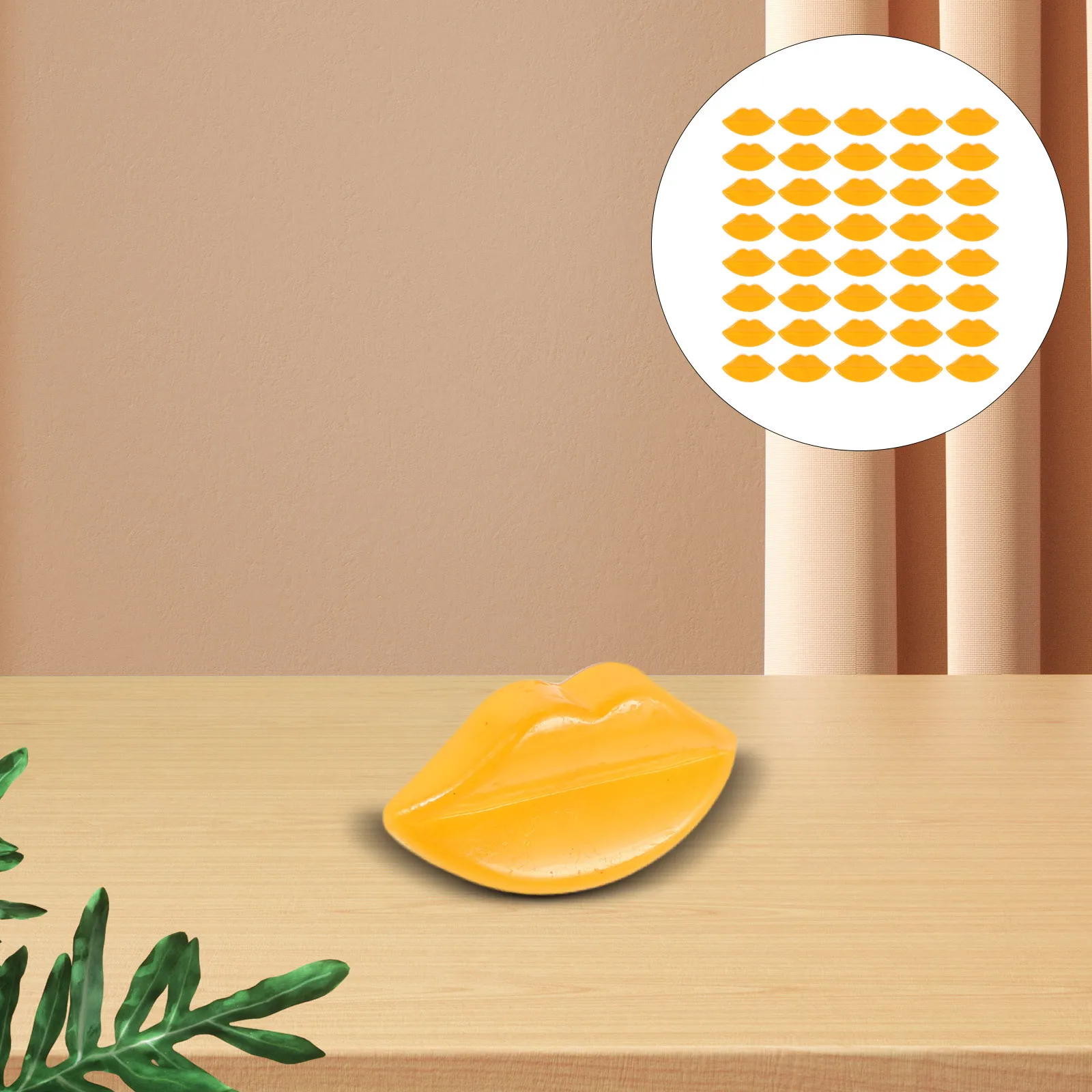 

100Pcs Plastic Mouth Accessories Mini Lip Shape Flatback Mouth Replacement for Craft Crochet Puppet Bear Animal Craft Supplies